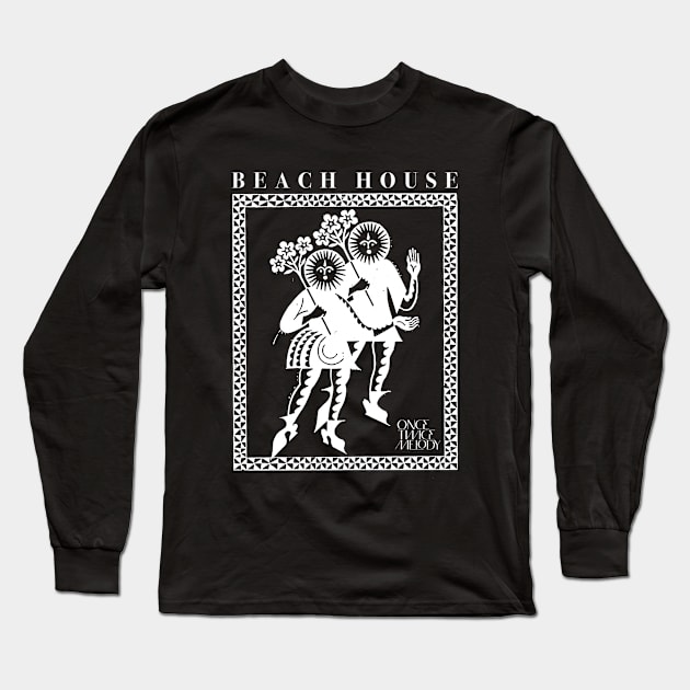 Beach House Once Twice Melody Black Long Sleeve T-Shirt by Moderate Rock